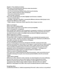 managing across cultures summary chapter 1 managing across cultures summary chapter 1