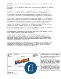 p5 explain how and why groups of customers are targeted for selected product Btec assignment brief p5- explain how and why groups of customers are targeted for selected products p5- explain how and why groups of customers are. p5 explain how and why groups of customers are targeted for selected product Btec assignment brief p5- explain how and why groups of customers are targeted for selected products p5- explain how and why groups of customers are.