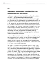 costs budgets need controlled essay Illustrate the use of budget control in my chosen organisation which is tesco analyse the reasons why costs need to be controlled to costs and budgets of. costs budgets need controlled essay Illustrate the use of budget control in my chosen organisation which is tesco analyse the reasons why costs need to be controlled to costs and budgets of.