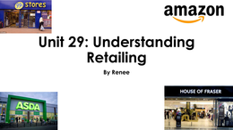 unit 29 understanding retailing unit 29 understanding retailing