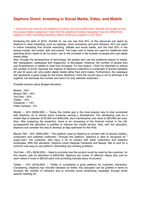 CASE: Sephora Direct&colon; Investing in Social Media&comma; Video&comma; and Mobile