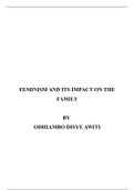 ESSAY: FEMINISM AND THE FAMILY