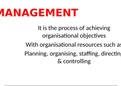 SUMMARY: Management