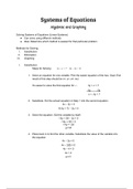 LECTURE NOTES: Algebra 2&colon; Systems of Linear Equations