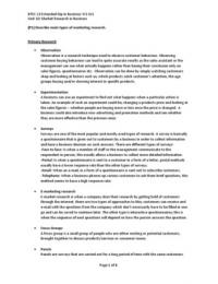 Different types of market research techniques
