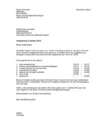 Voorbeeld convocatiebrief  Bedrijfscommunicatie  Stuvia